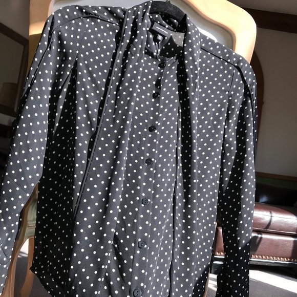 Who What Wear, Ebony Polka Dot, Sz XS, Blk, NWT! - Picture 4 of 13